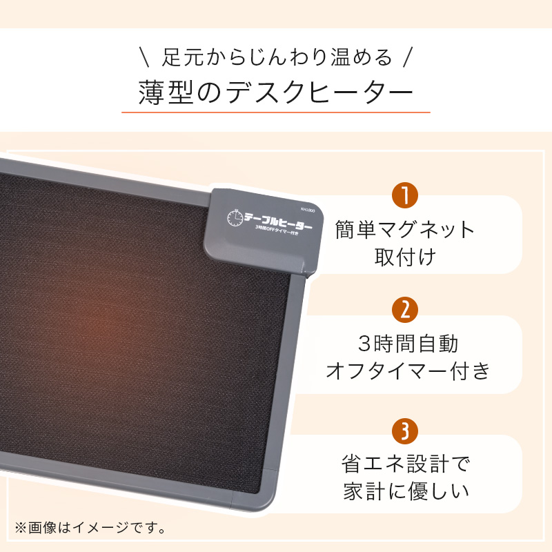 デスクヒーター 3点セット パネルヒーター テーブルヒーター 足下
