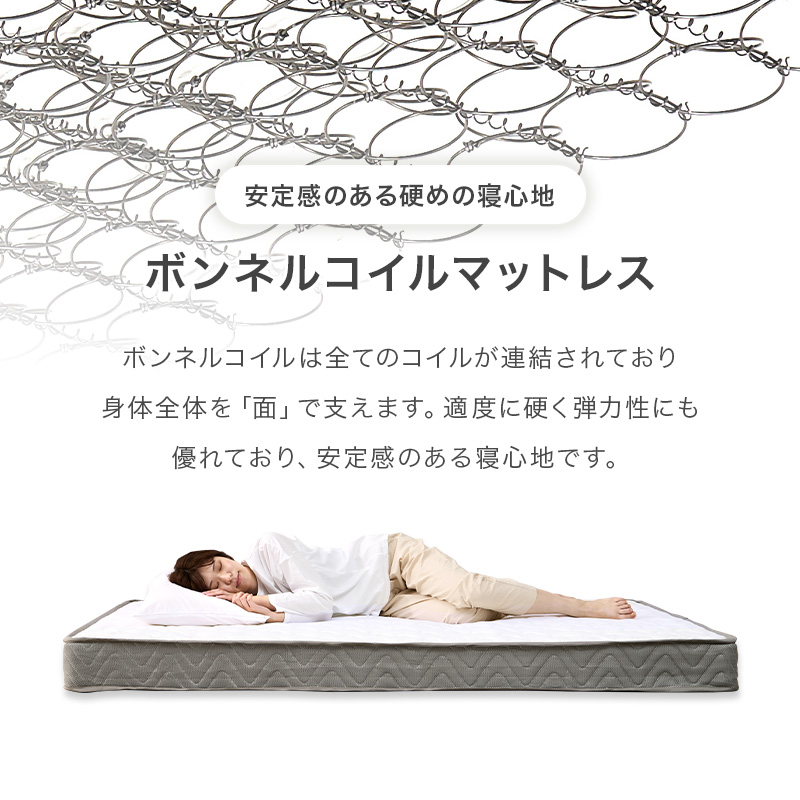 ベッド ベッドフレーム マットレス付き セミダブル 収納 パイプベッドセミダブルベッド 安い 宮付き コンセント付 ボンネルコイル 耐荷重300kg ロー 頑丈 KH-3073SD3301 q2962sdb