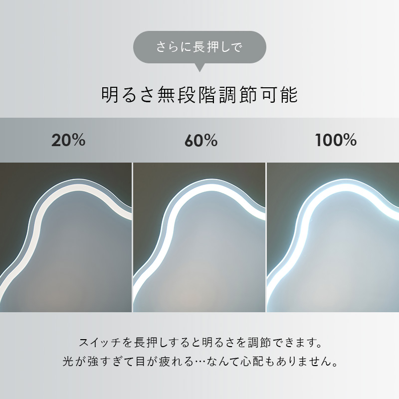 ドレッサー おしゃれ ライト付き 北欧 ドレッサーセット LEDライトミラー ウェーブミラー 韓国 白 韓国インテリア ホワイト 化粧台 スツール付き 女優ライト MD-6738 q5626led