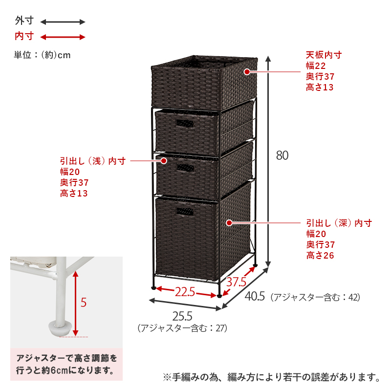 ランドリーラック 引出し3杯 幅25.5 洗濯機ラック おしゃれ スリム diy 引き出し付き 洗面所 収納 ランドリーチェスト ランドリーバスケット 北欧 シンプル RAN-2420 スムース SMOOTH 