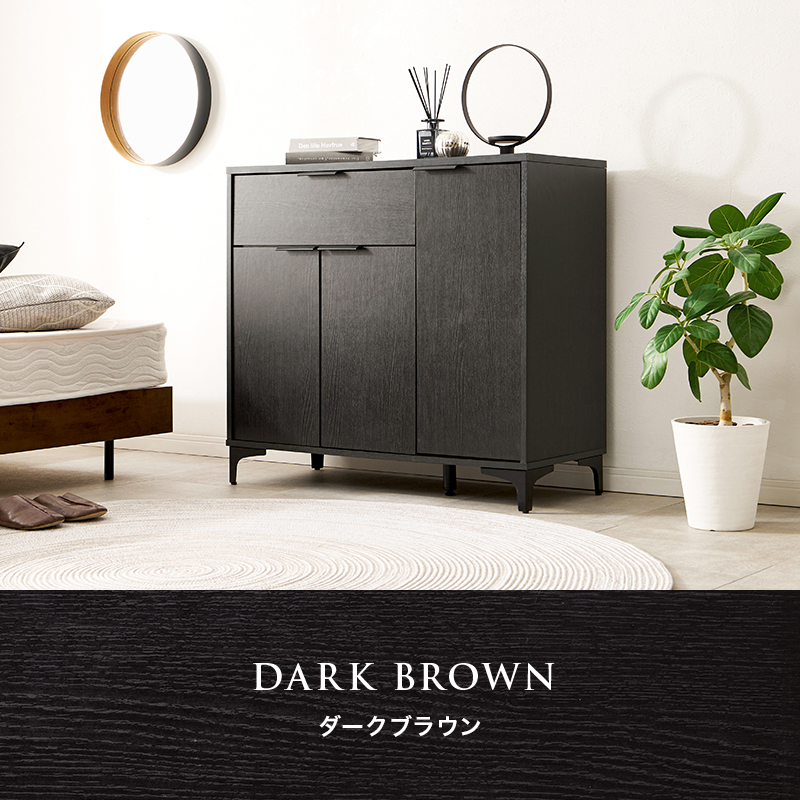 キャビネット 幅90cm 引き出し 引出し 収納棚 扉付き おしゃれ 棚 ラック 収納 大容量 北欧 アイアン リビングボード 本棚 収納家具 RCC-1538 q0427