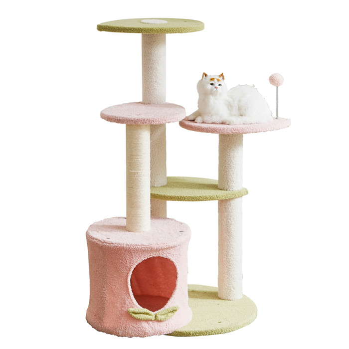 キャットハウス キャットタワー モモ 据え置き型 3段 ネコ 猫 ネコ
