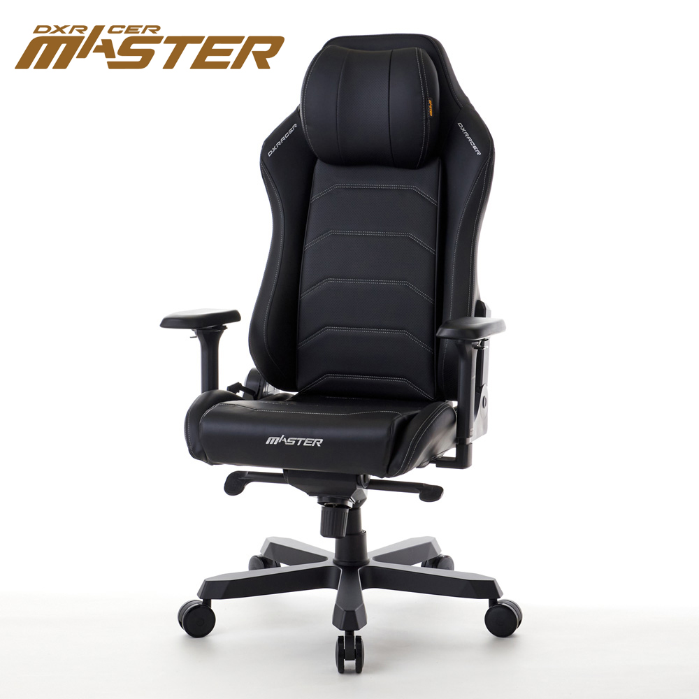 オフィスチェア ゲーミングチェア Dxracer MASTER V2 マスター デラックスレーサー MAS-238BKW ブラック/ホワイトステッチ