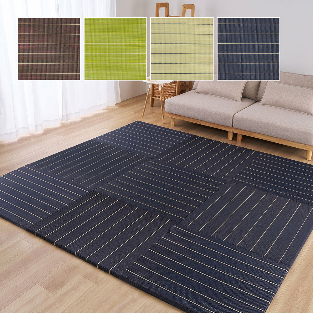 畳 置き畳 ユニット畳 い草 小上がり 単品 1枚 約82×82×2.5cm 半畳 たたみ DIY カット可能 おしゃれ 可愛い 軽量 琉球畳風 凛 りん 160901400x