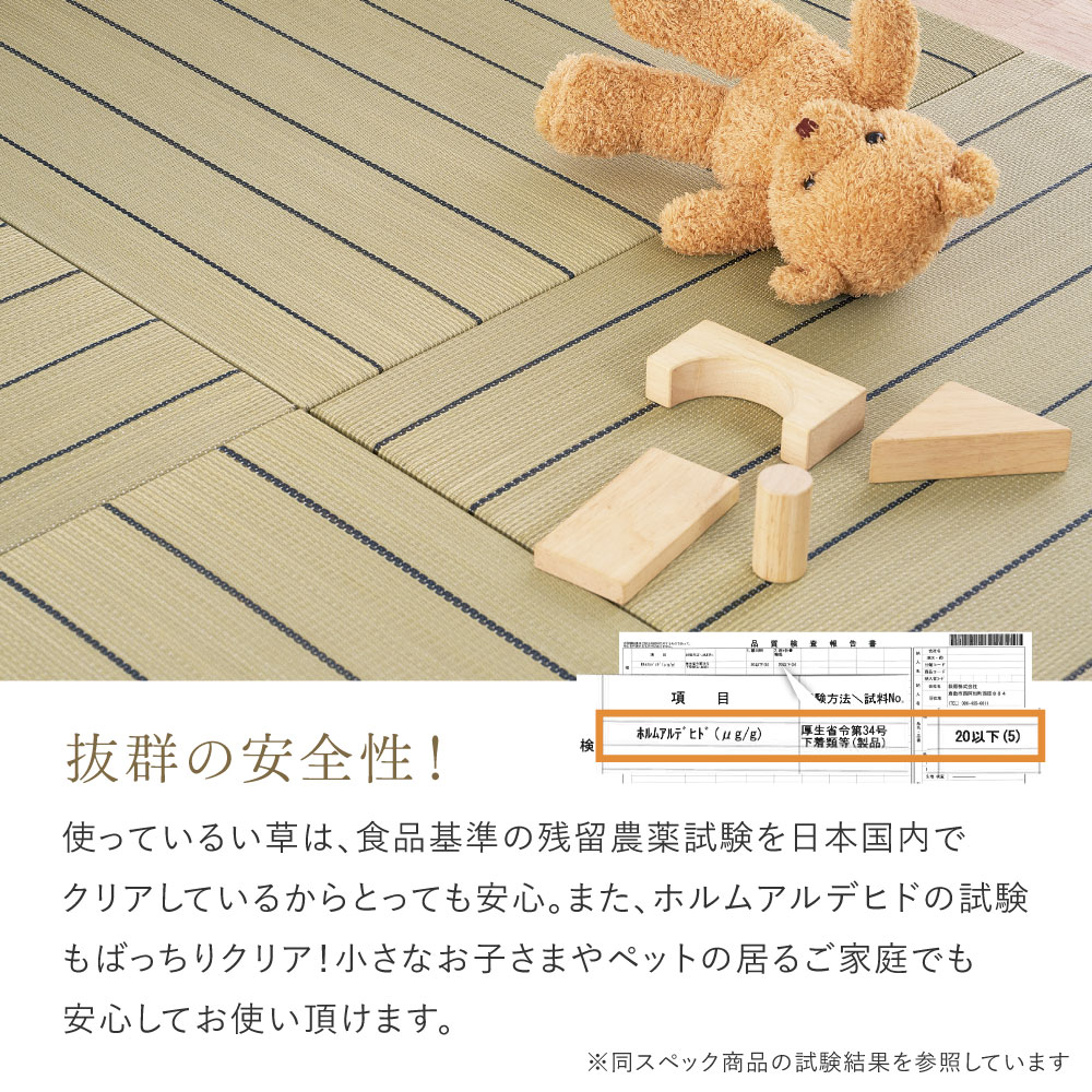 畳 置き畳 ユニット畳 い草 小上がり 単品 1枚 約82×82×2.5cm 半畳 たたみ DIY カット可能 おしゃれ 可愛い 軽量 琉球畳風 凛 りん 160901400x