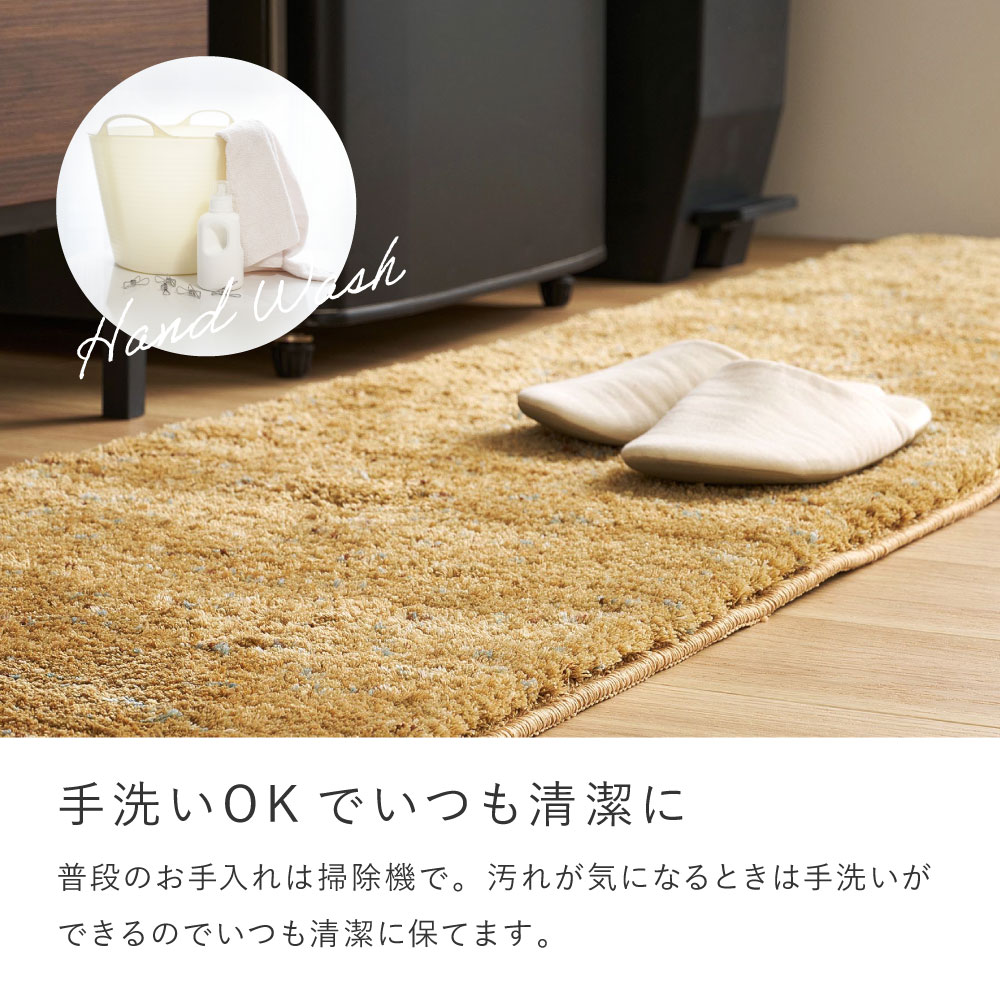 玄関マット 室内マット 玄関 室内 マット 約45×75cm 洗える シャギーマット ミックス糸 滑り止め ふかふか シンプル おしゃれ Liva リーヴァ 240653506x