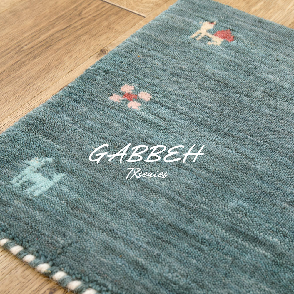 ギャベ ギャッベ 玄関マット 室内マット マット 約60×90cm GABBEH おしゃれ 手織り 羊毛 ウール オールシーズン カラフル GABBEH TXシリーズ 270104002x