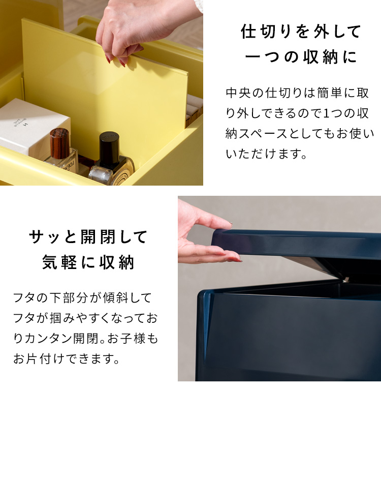 収納スツール Ponetta ポネッタ レトロ コンパクト 収納スペース 雑誌 小物 軽量 仕切り 来客用 ドレッサースツール サイドテーブル 玄関スツール CH-H40