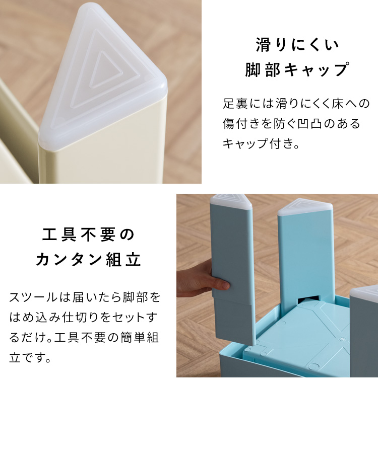 収納スツール Ponetta ポネッタ レトロ コンパクト 収納スペース 雑誌 小物 軽量 仕切り 来客用 ドレッサースツール サイドテーブル 玄関スツール CH-H40