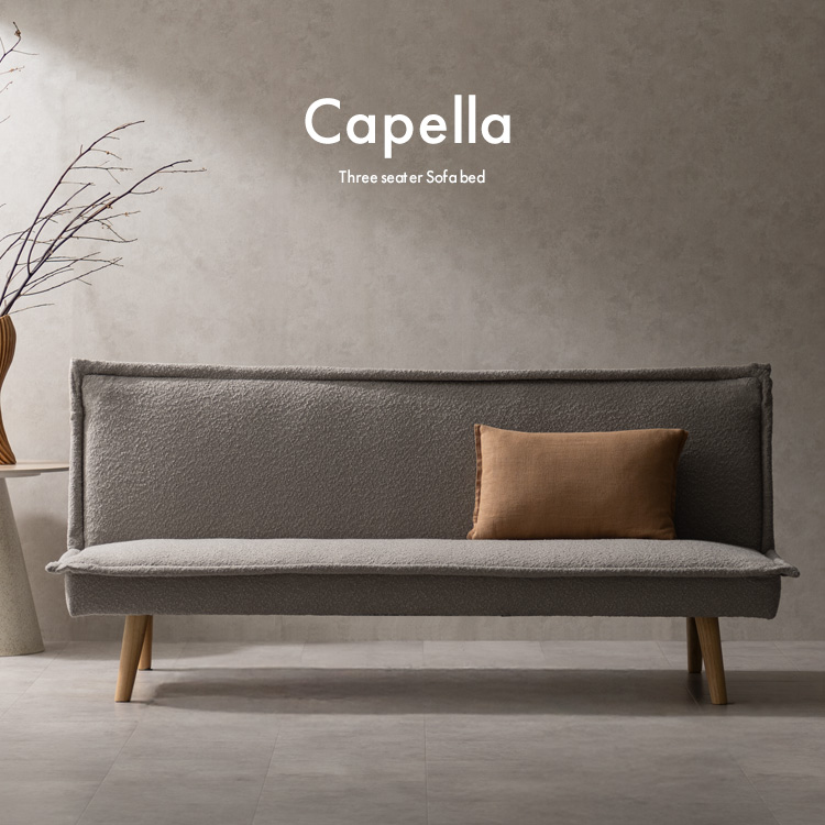3Pソファベッド Capella カペラ 三人掛けソファ 3人ソファ 3人用 3人掛け ソファ ワイドソファ 西海岸風インテリア ローソファ 北欧 SFB-A1653P