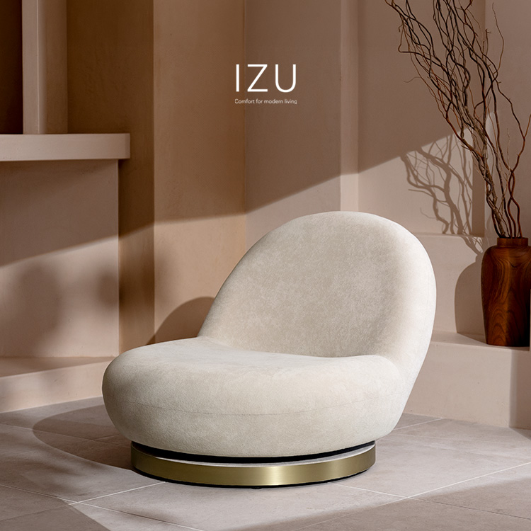 回転ソファ座椅子 IZU イズ SMサイズ パーソナルソファ 高級座椅子 クッションソファ パーソナルチェア 1Pソファ 回転座椅子 YS-650SM