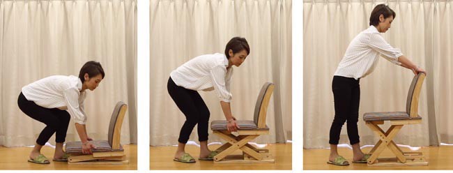 中居木工 高さがワンタッチで変わる座椅子 NK-2210 : 村田家具 Yahoo