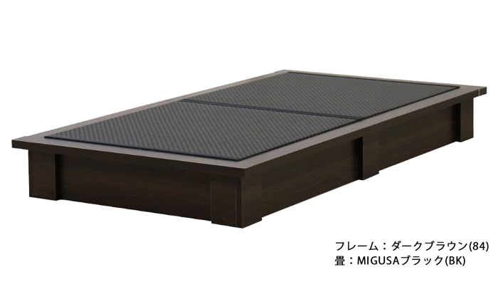 セキスイMIGUSA畳使用 国内生産デザイン畳ベッド(MIGUSA) 392 ダブル | 友澤木工 | 06