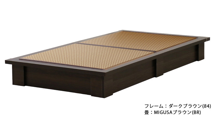 セキスイMIGUSA畳使用 国内生産デザイン畳ベッド(MIGUSA) 392 ダブル | 友澤木工 | 08
