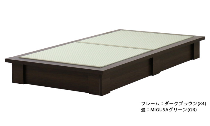セキスイMIGUSA畳使用 国内生産デザイン畳ベッド(MIGUSA) 392 ダブル | 友澤木工 | 07