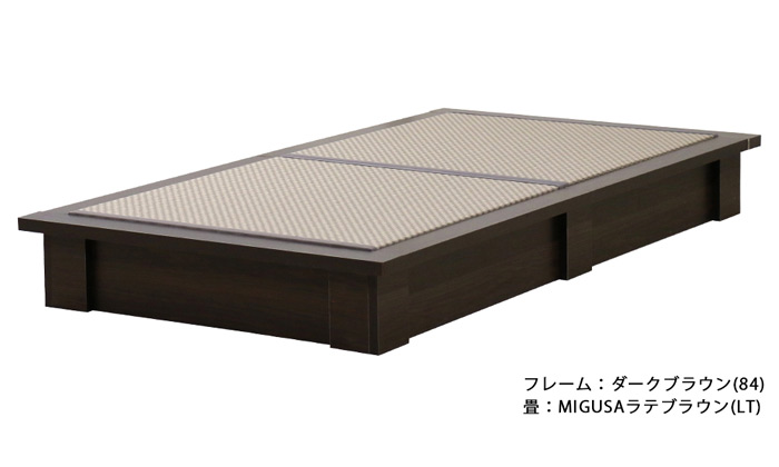セキスイMIGUSA畳使用 国内生産デザイン畳ベッド(MIGUSA) 392 ダブル | 友澤木工 | 10