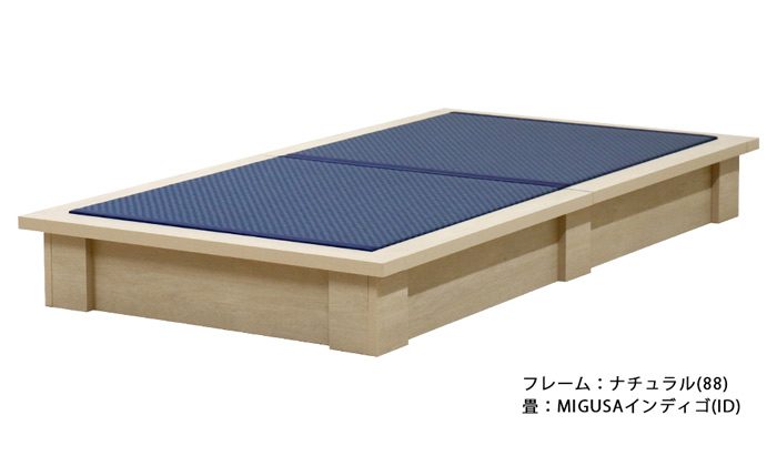 セキスイMIGUSA畳使用 国内生産デザイン畳ベッド(MIGUSA) 392 ダブル | 友澤木工 | 04