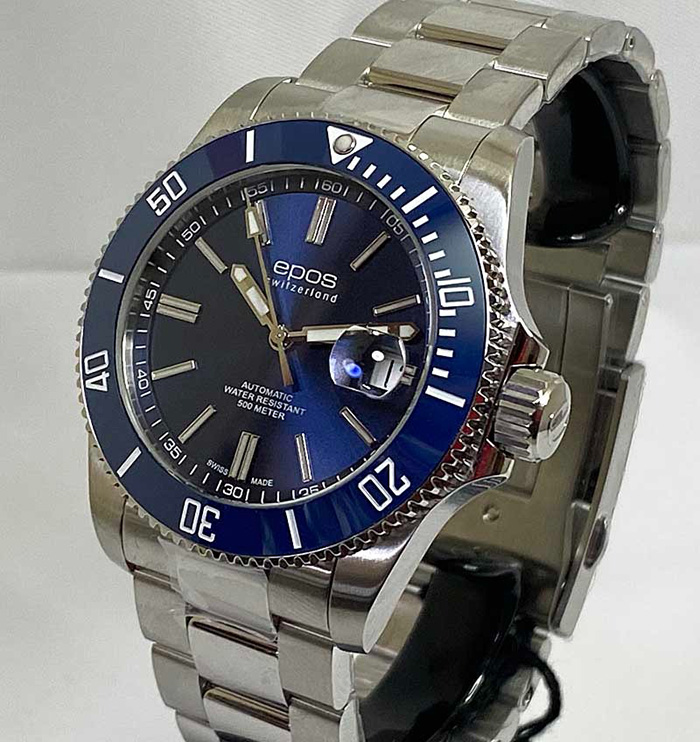 スポーティブ エポス メンズ腕時計 EPOS epos ダイバーズウオッチ 自動