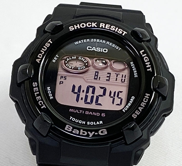 BABY-G カシオ 黒 BGR-3000UCB-1JF ソーラー電波 腕時計 ラッピング無料 baby-g 国内正規品 新品  メッセージカード手書きします