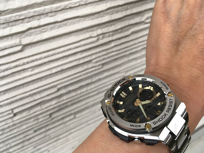 ‼️CASIOカシオG-SHOCK アナデジ腕時計 GST-W110D-1A9JF G-STEEL G-SHOCK 電波ソーラー メンズ 腕時計 アナログ デジタル