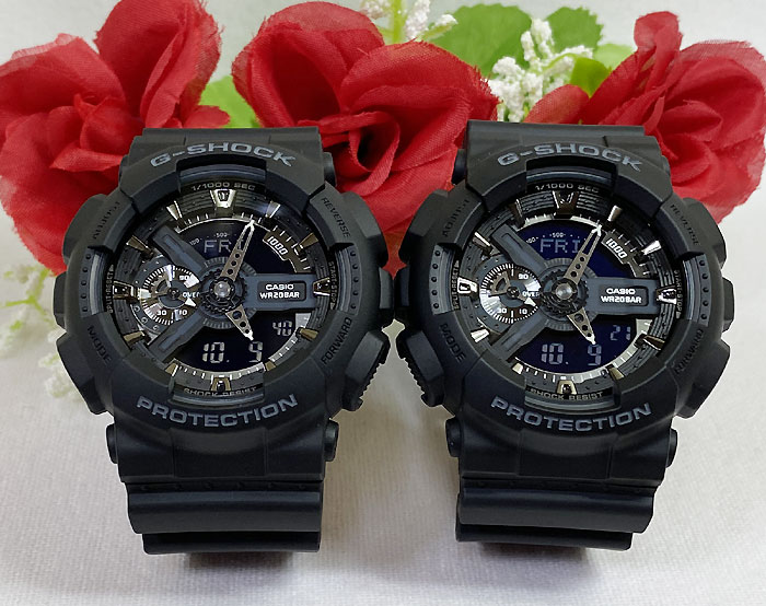 ペアウオッチ G-SHOCK Gショック メンズ 双子コーデ GA-110-1BJF