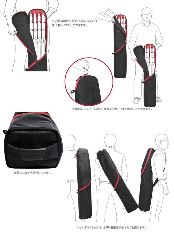 輸入 Manfrotto スタンド用 ライトスタンドケース 110cm MB LBAG110