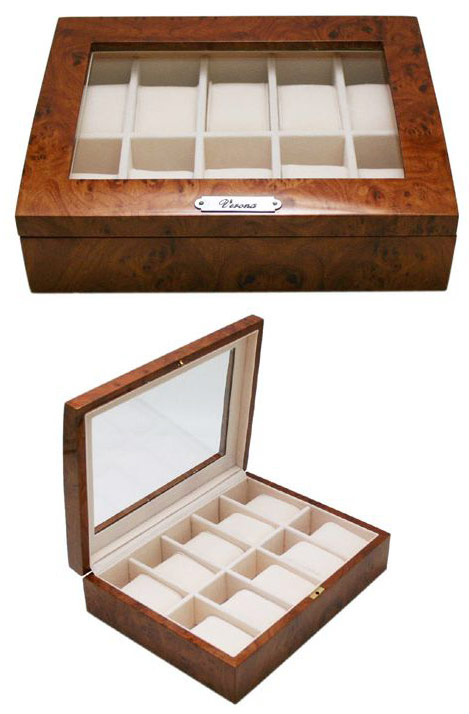 【新品・5営業日で発送】ベローナ 189962 木製時計収納ケース(5本用) 189962