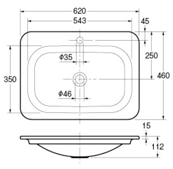 KAKUDAI　カクダイ　#MR-493220GR　角型洗面器　(アップルグリーン)