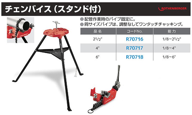 72%OFF!】 Asada アサダ チェンバイス21 R70716 バイス、クランプ