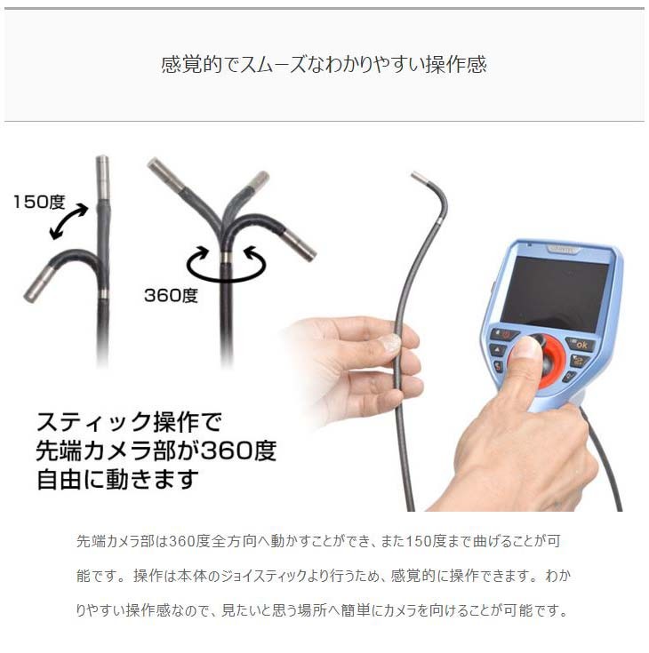 全品5倍 THANKO サンコー 先端360度ジョイスティック工業内視鏡