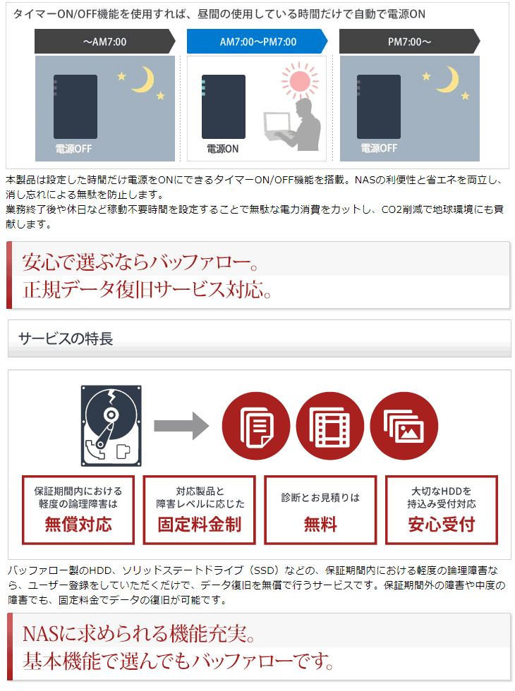 送料無料/新品】 バッファロー リンクステーション LS220D0202G HDD：2TB discoversvg.com