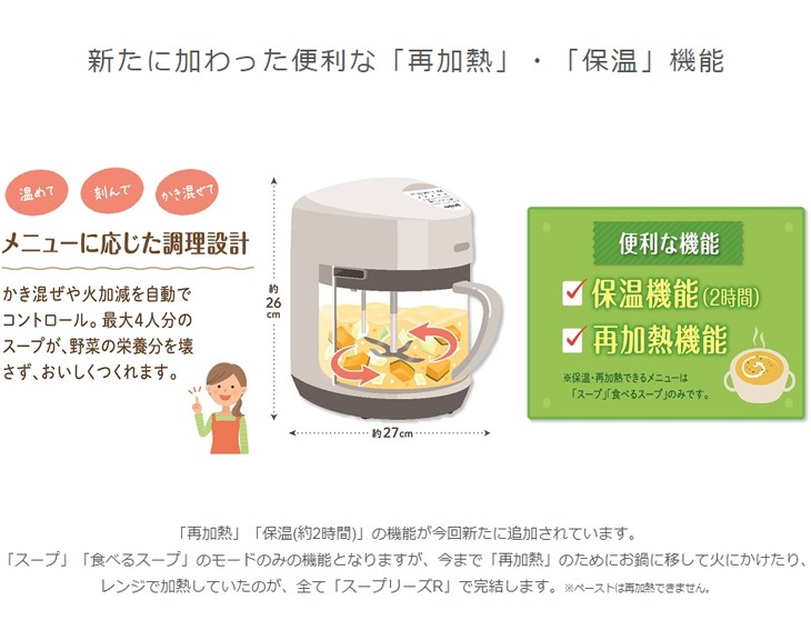 Zenken/ゼンケン ZSP-4 全自動野菜スープメーカー スープリーズR