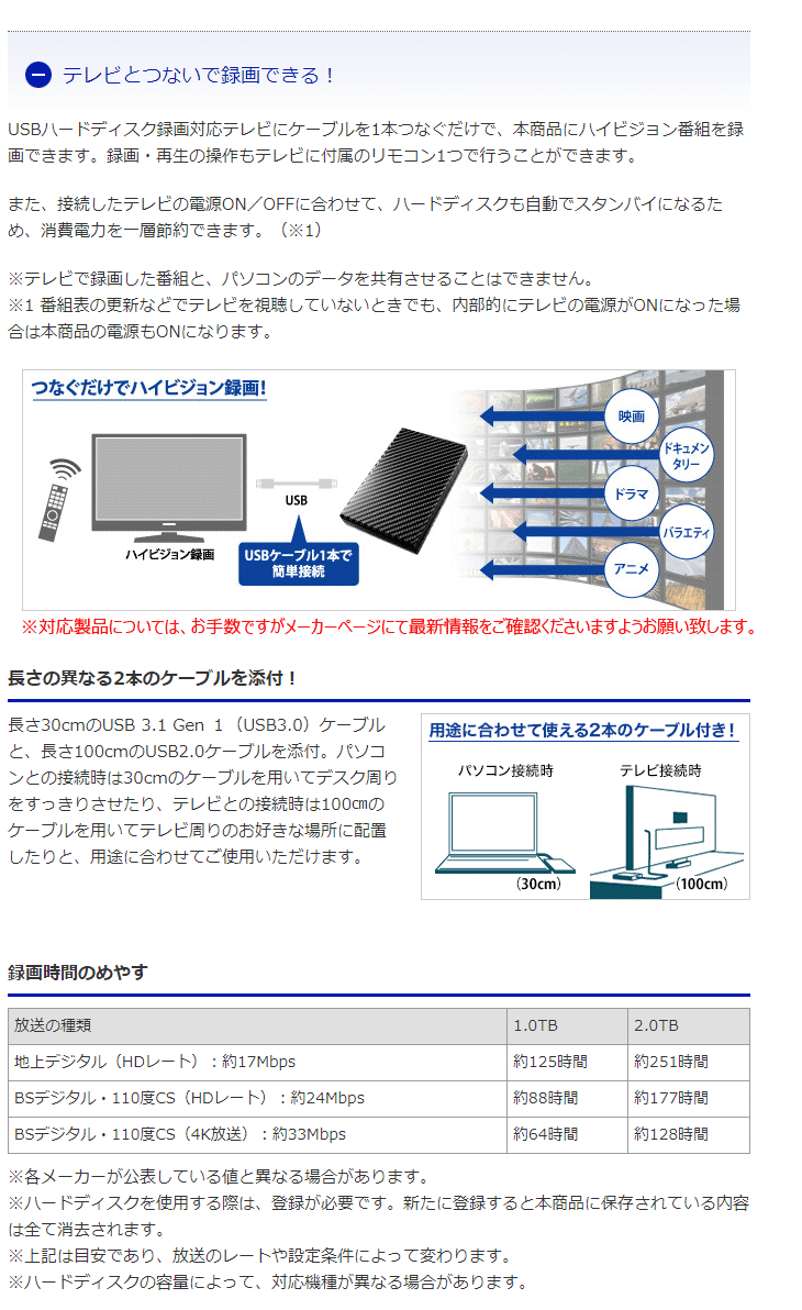 I Oデータ USB 3.1 Gen 1（USB 3.0） 2.0対応ポータブルハードディスク「高速カクうす」2TB (カーボンブラック) - 2