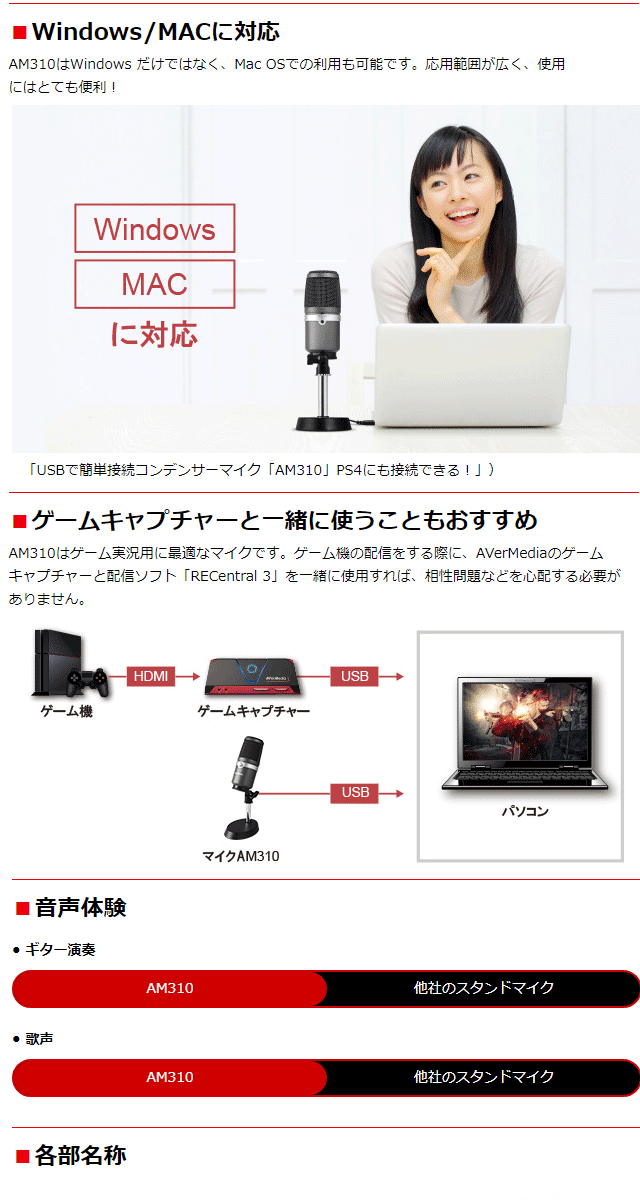 ワッシャー✈ AVerMedia/アバーメディア AM310 murauchi.co.jp - 通販 - PayPayモール  USBコンデンサーマイクロホン しよう