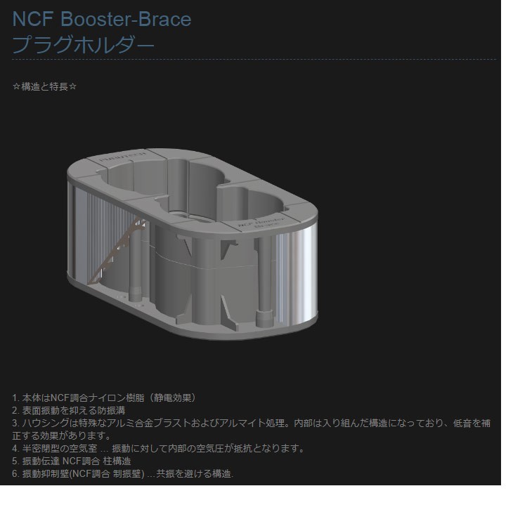 最安値HOT】 FURUTECH/フルテック NCF Booster-Brace プラグホルダー