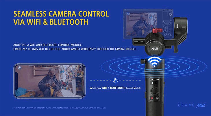 ZHIYUN - ZHIYUN CRANE M2 CR106 マルチデバイス用コンパクト3軸スタビ ZHIYUN/ジウン マルチデバイス用コンパクト3軸スタビライザー