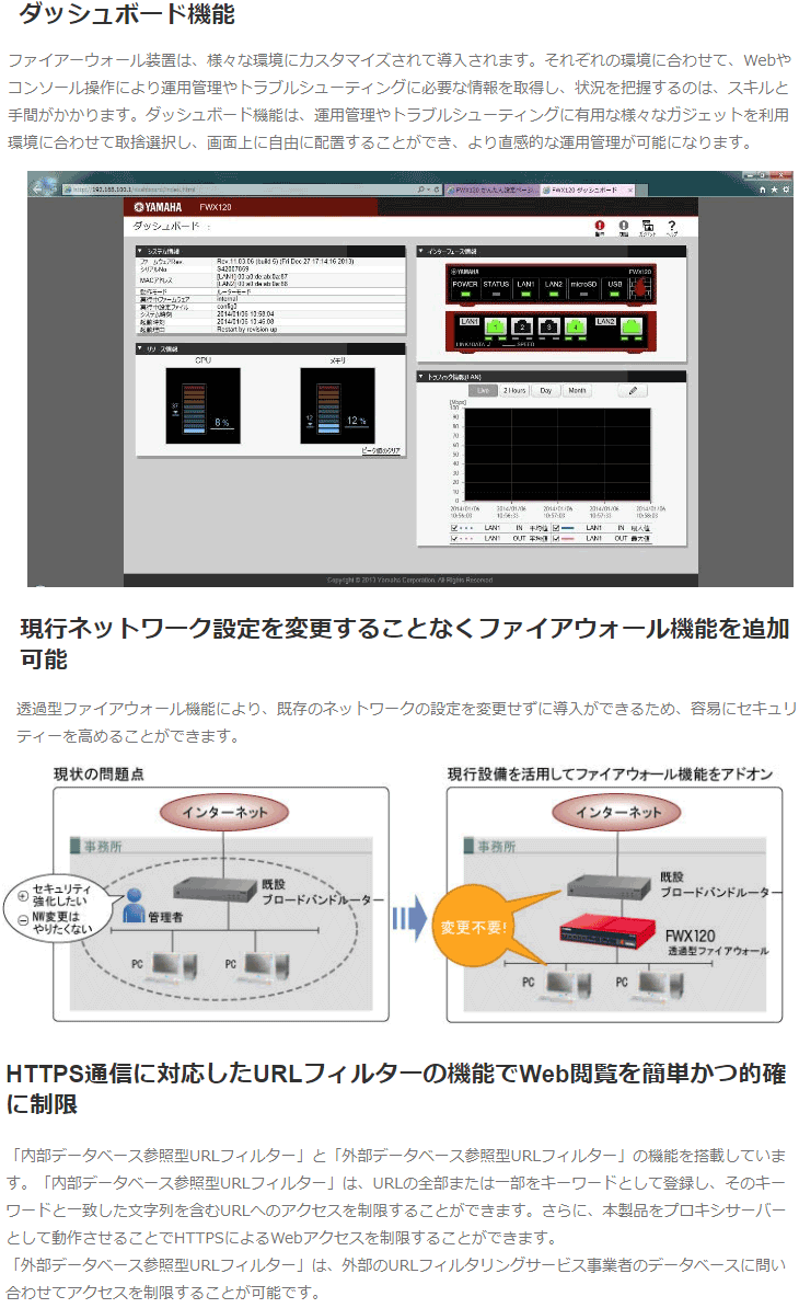 超歓迎新品 YAMAHA/ヤマハ 納期未定 ファイアウォール FWX120 murauchi