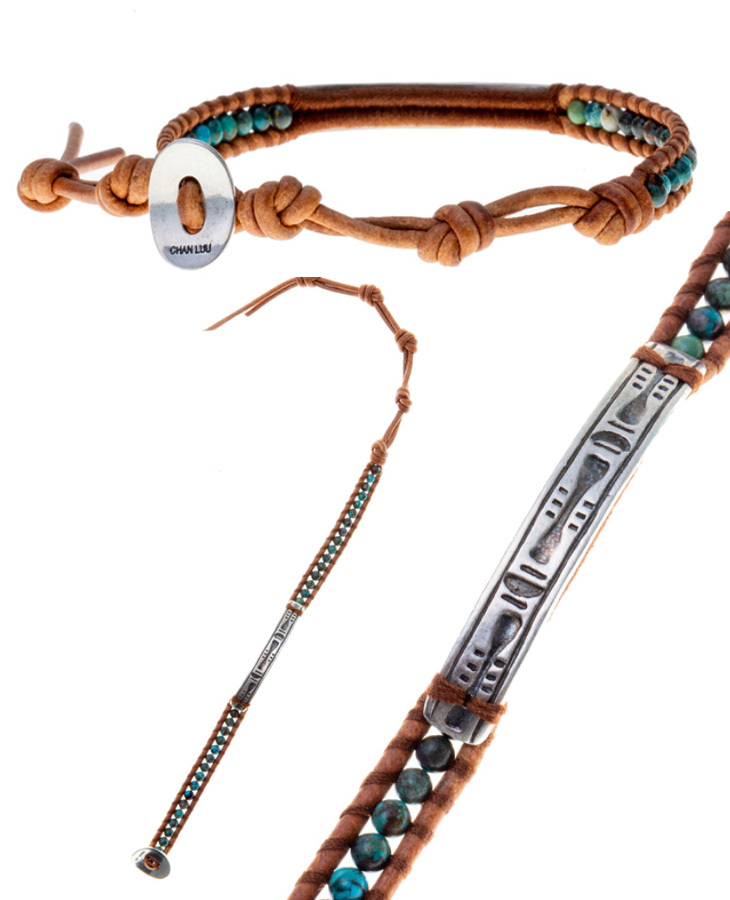 品質保証chan Luu チャンルー 1連 レザー ラップブレスレット ターコイズシルバーミックス メンズアクセサリー 腕時計 アクセサリー ファッション 13 256 Www Jesuitnola Org