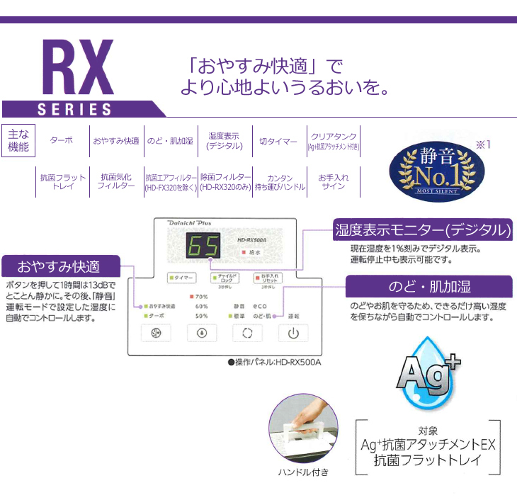 迅速な対応で商品をお届け致します ダイニチ工業 ハイブリッド式加湿器 クリスタルホワイト HD-RX700A W 1台 fucoa.cl