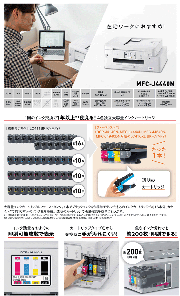 予約受付中】 ブラザー工業 A4インクジェット複合機 FAX Wi-Fi 自動両面印刷 スマホ タブレット接続 ADF レーベル印刷 MFC-J904N 