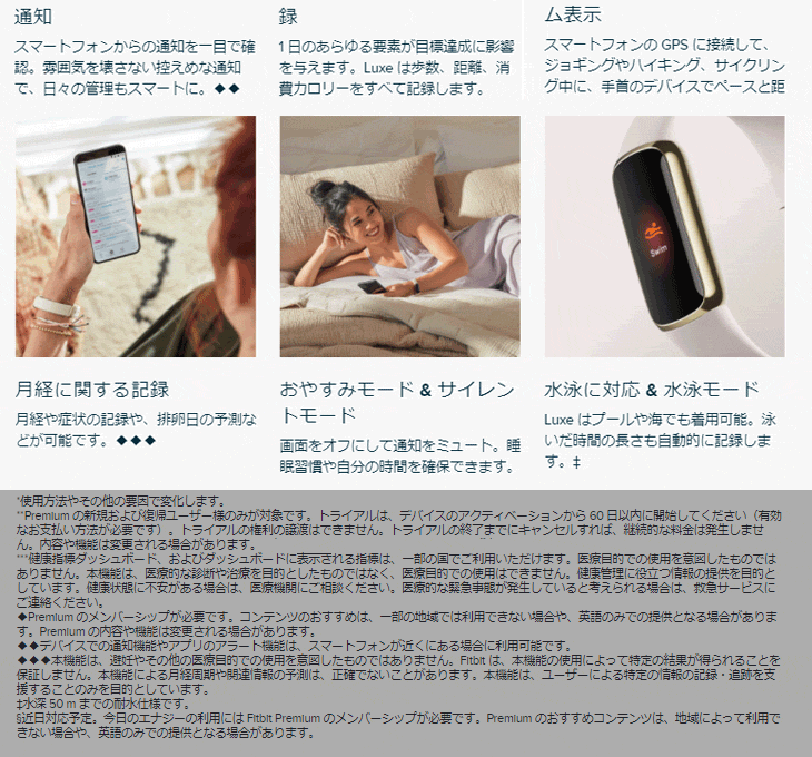 NEWお得 Fitbit フィットビット Fitbit Luxe フィットネストラッカー