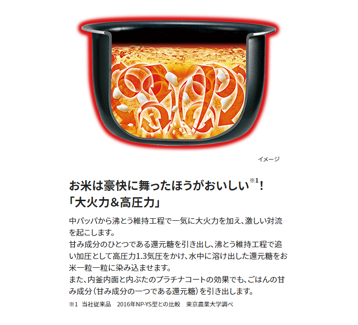 ZOJIRUSHI 象印 NW-JX10-BA(ブラック) 圧力IH炊飯ジャー 極め炊き 炊飯