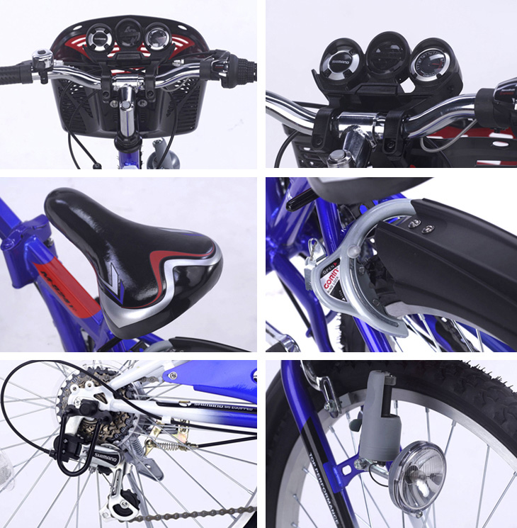 MyPallas/マイパラス 折畳み自転車 ジュニア MTB 22インチ (ブルー