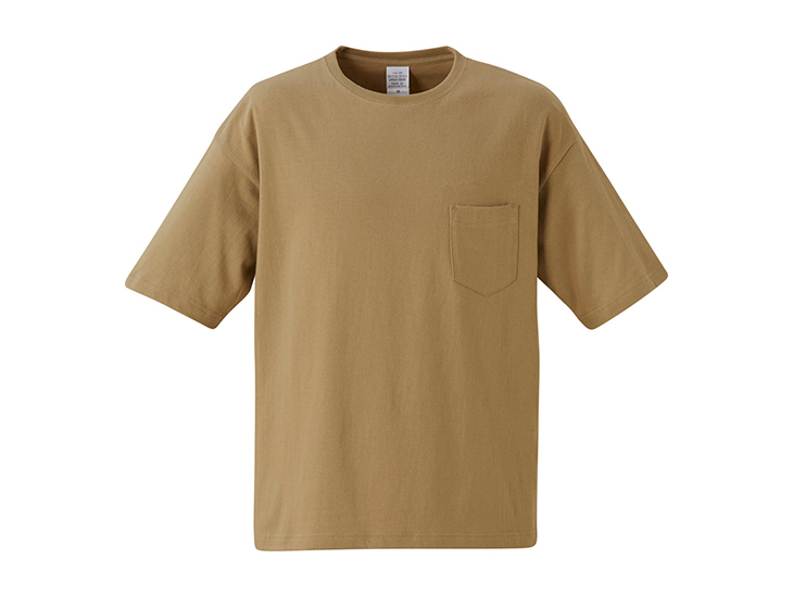 United Athle ユナイテッドアスレ  5.6オンス ビッグシルエット Tシャツ Mサイズ (サンドカーキ) 500801-537