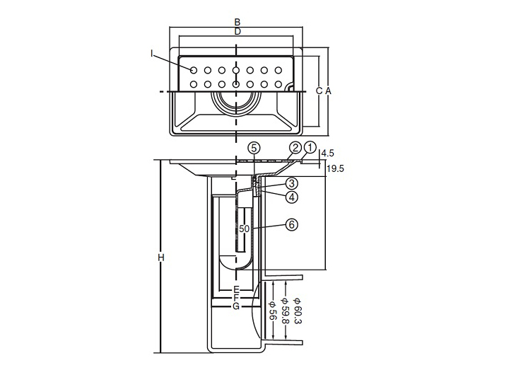 AWES/アウス 角目皿 DZL-STDK-PU 100x150x50x50 : 4573124600174