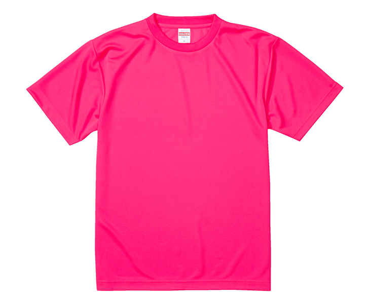 United Athle ユナイテッドアスレ  4.1オンス ドライアスレチック Tシャツ Lサイズ (蛍光ピンク) 590001C-114