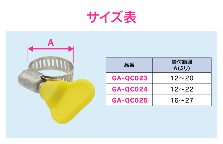 大人気の KAKUDAI/カクダイ ホースバンド GA-QC023 手締 12-20mm 散水ホース、リール
