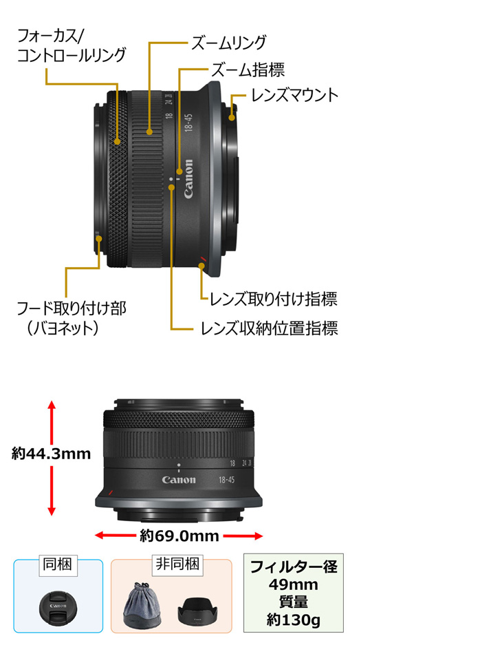 キヤノン（Canon） 【納期約1ヶ月かかります】RF-S18-45mm F4.5-6.3 IS