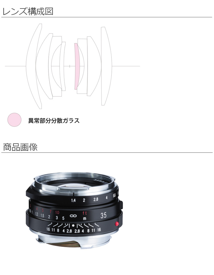 超希少レンズ・極美品 NOKTON 35mm F1.2 VMマウント ライカ Leica】 Voigtlander NOKTON 35mm F1.2 Aspherical VM “Silver