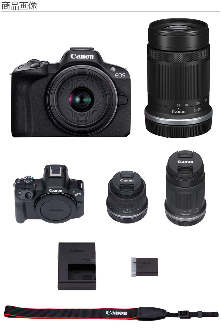 y*o様 Canon EOS R50 ミラーレスカメラ ダブルズームキット Canon ミラーレスカメラ EOS R50・ダブルズームキット ブラック